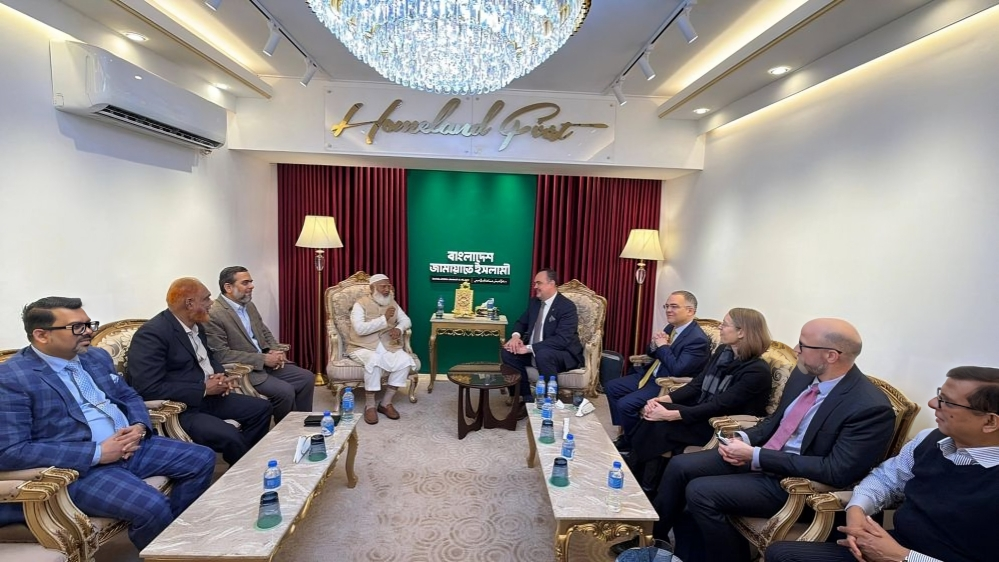 ঢাকায় জামায়াত আমিরের সঙ্গে মার্কিন রাষ্ট্রদূতের মতবিনিময়