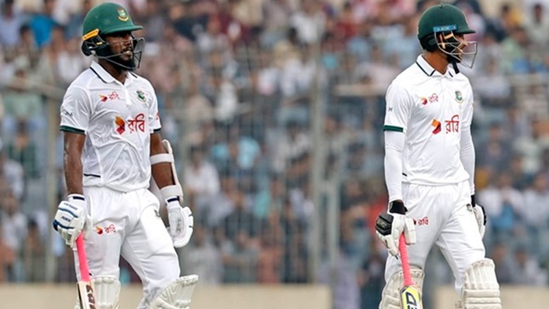 মিরপুর টেস্ট: ১১৩ রানে ৮ উইকেট হারাল বাংলাদেশ, লিড ১৪০
