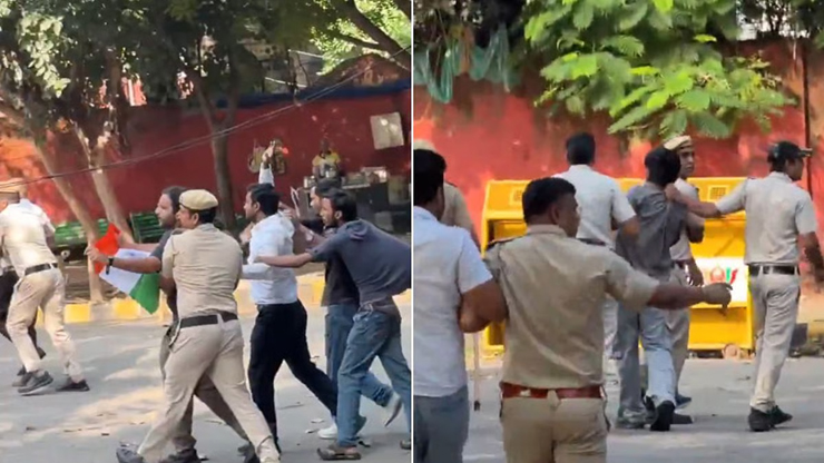 জন্তর মন্তরে ঢুকে বিক্ষোভ, আটক সিজেপি নেতাকর্মীরা