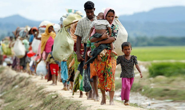 রাখাইনে রোহিঙ্গাদের গ্রাম ছাড়া নির্দেশ