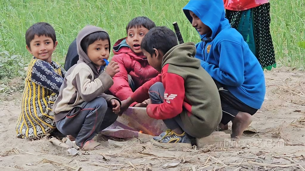 পদ্মার ১৭ চরে নেই স্কুল, শিক্ষাবঞ্চিত হাজারো শিশু